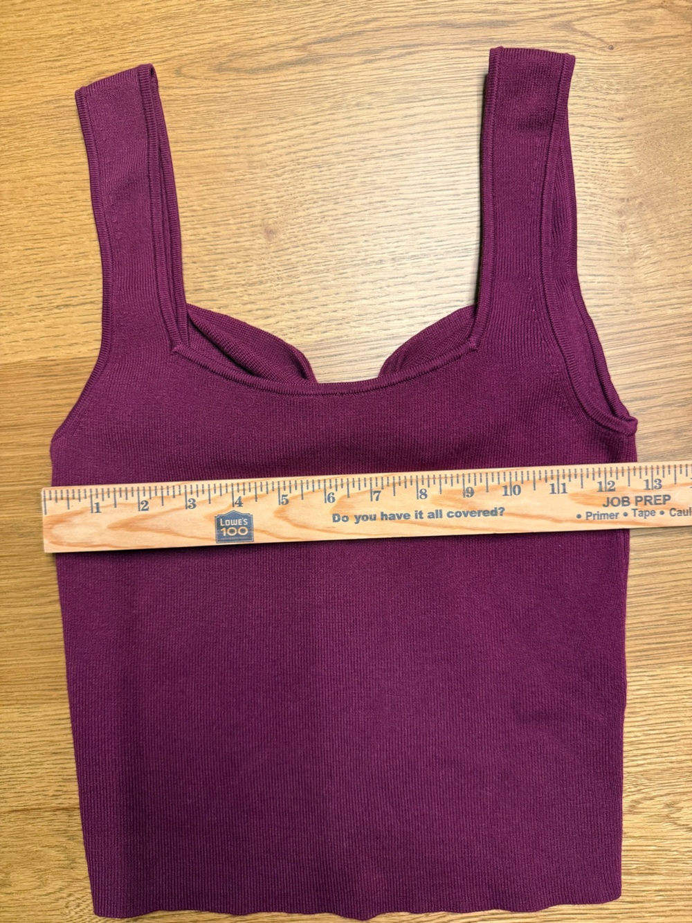 Maeve | Anthropologie | Square Neck Bow-Back Knit Tank Top - Plum | Size S - Picture 6 of 10